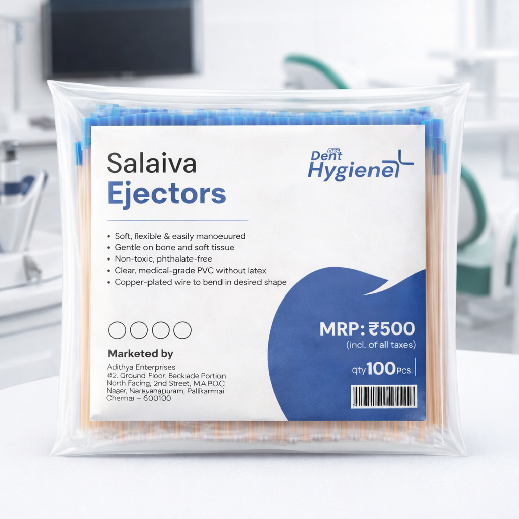 Puredent Hygiene Plus Pure Dent Saliva Ejectors – Disposable Dental Suction Tips (100 Pcs) | Soft, Flexible & Medical Grade PVC