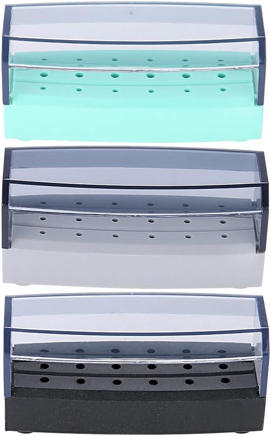 Bur BOX - 18-hole Autoclavable Dental Sterilization and Disinfection Bur box.