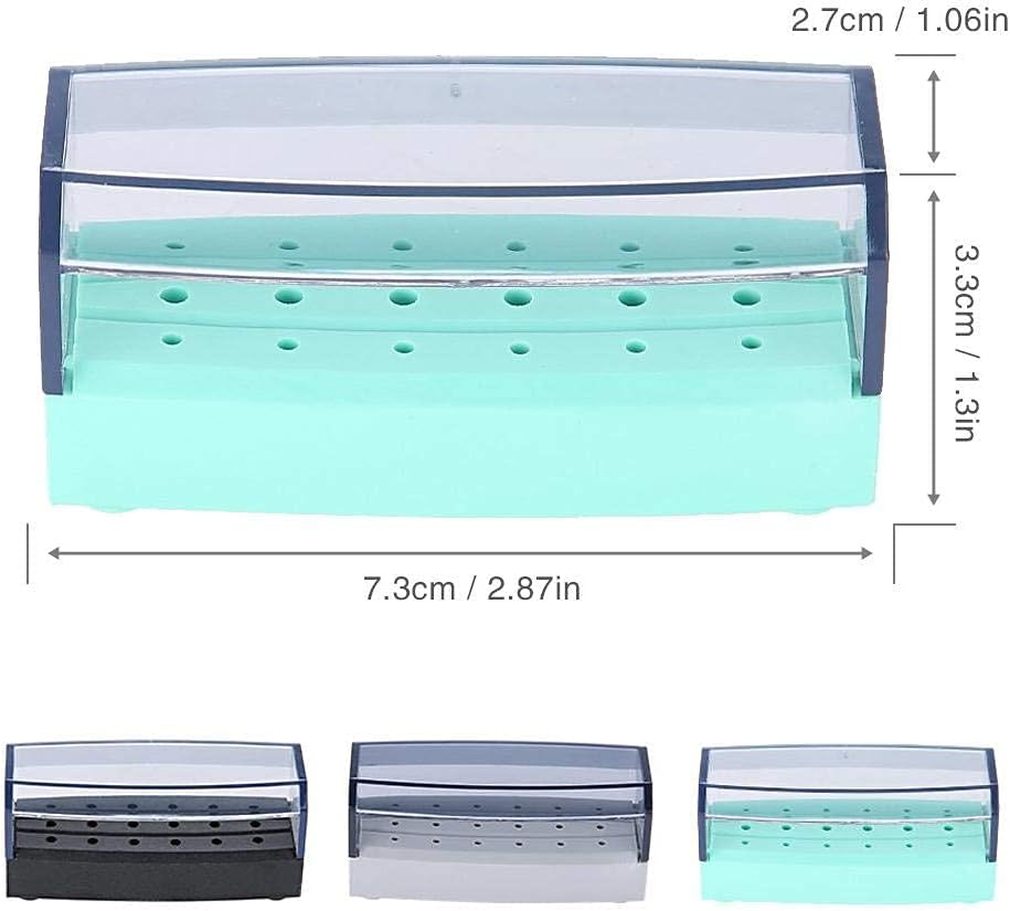 Sterilization Box 18 Holes Autoclavable Dental Tools Disinfection Box (Green)