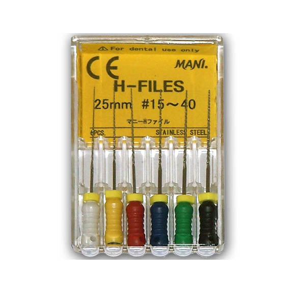 Mani H-File 25mm # 15-40 Assorted