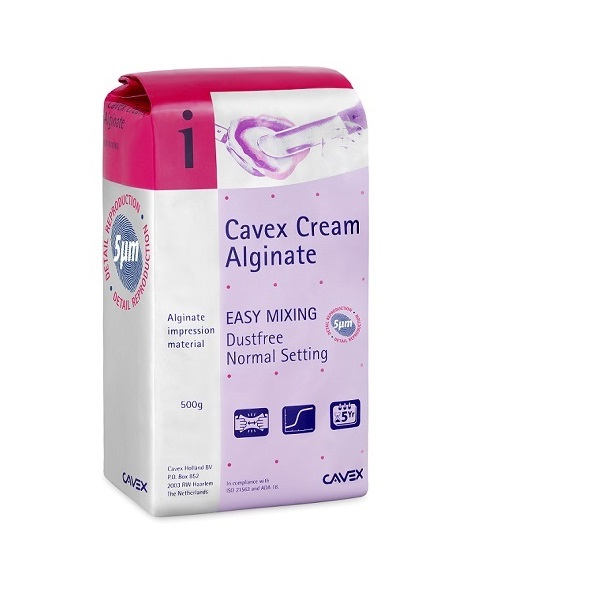 Cavex Cream Alginate (500g)-Premium dust-free cream alginate impression material