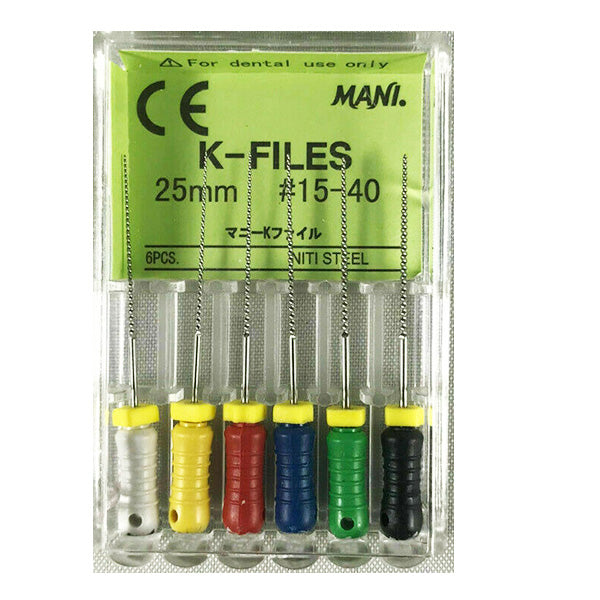 Mani K-File 25mm # 15-40 Assorted