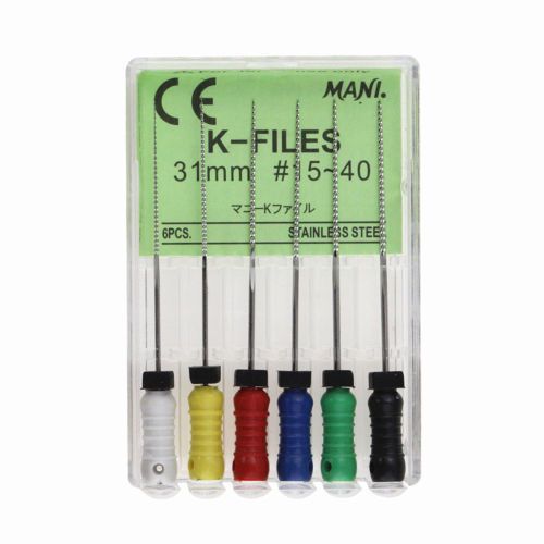 Mani K-File 31mm # 15-40 Assorted