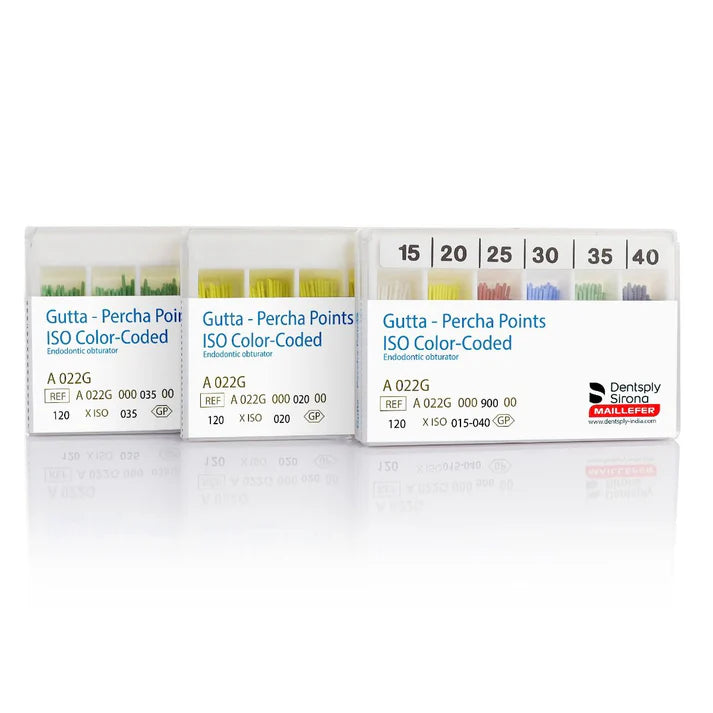 DENTSPLY Gutta Percha Points 2% Taper (Pack of 120)