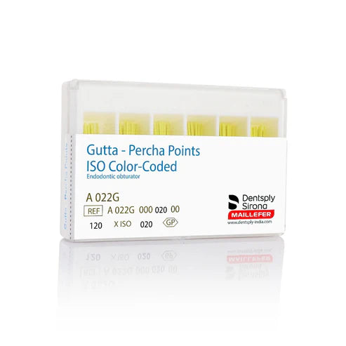 DENTSPLY Gutta Percha Points 2% Taper (Pack of 120)