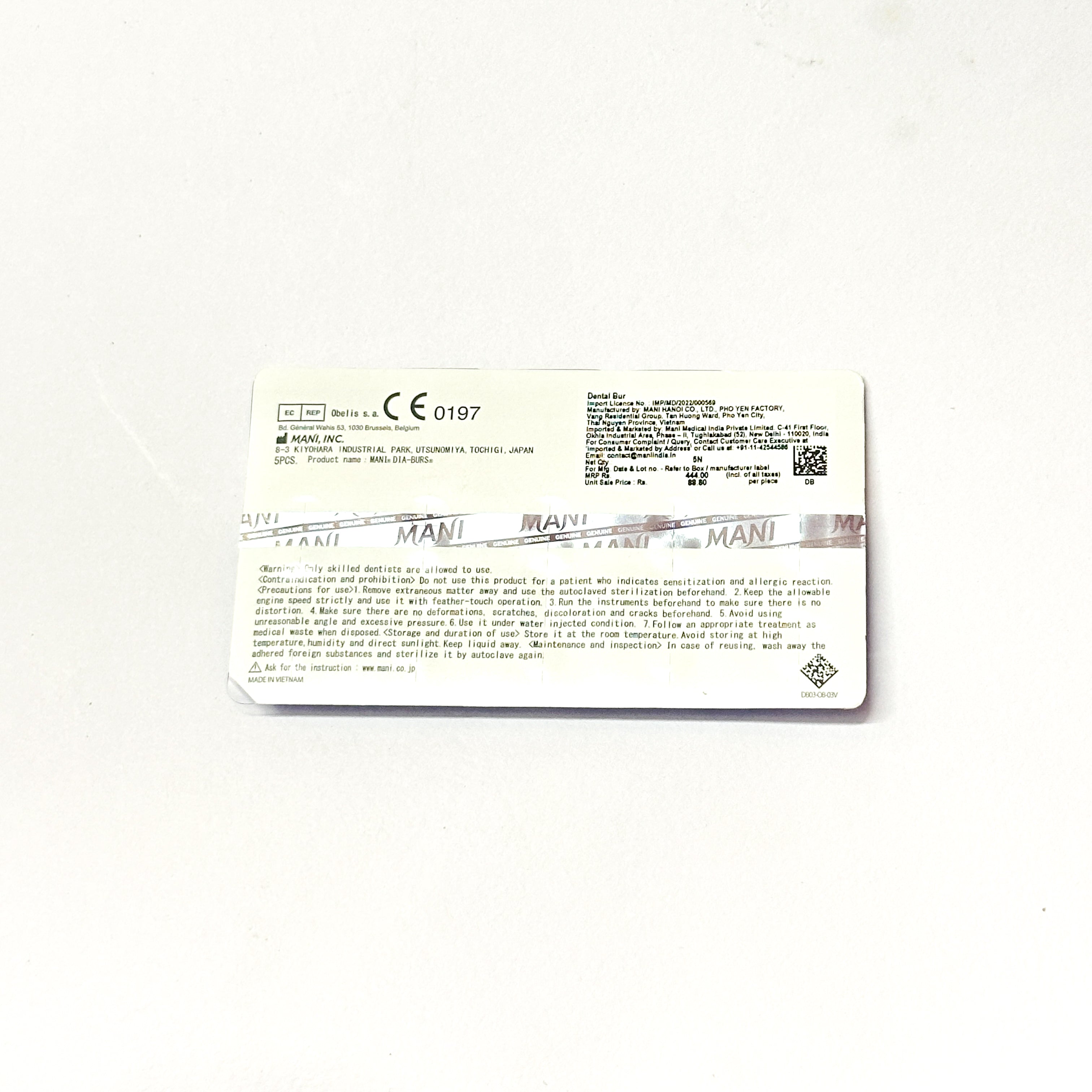 EX-21 EF - Extra Fine Tapered Fissure Bur