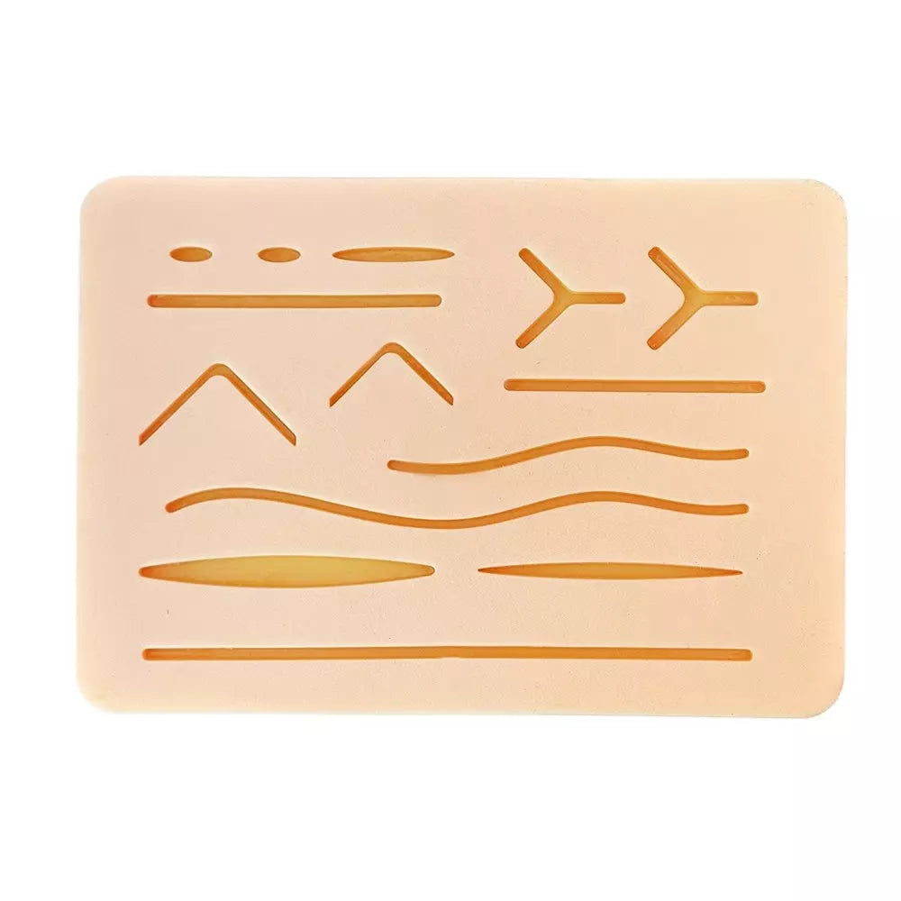 Suture Practice Kit with Pad – Realistic Silicone Pad, Surgical Tools, Portable Case – Ideal for Medical Students & Professionals