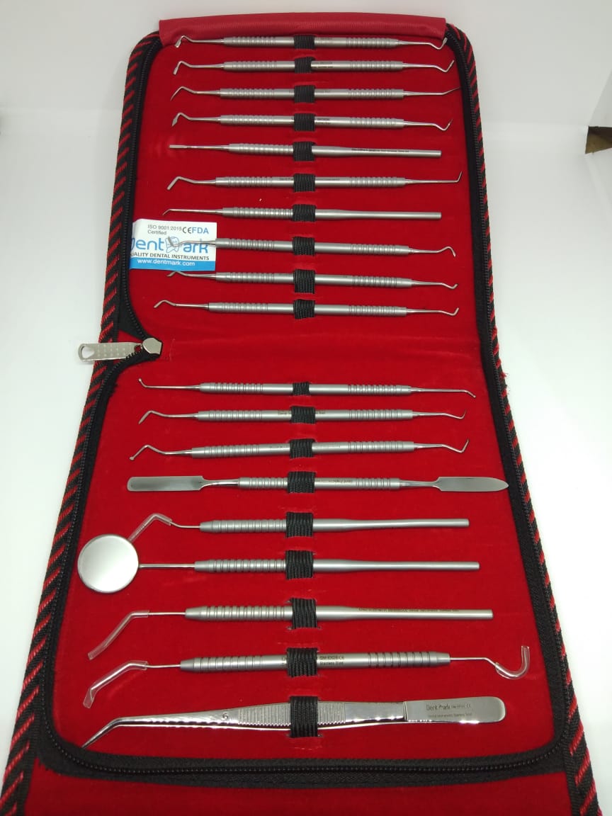 Puredent Conservative Instruments Premium Kit – Set of 19 Dental Instruments