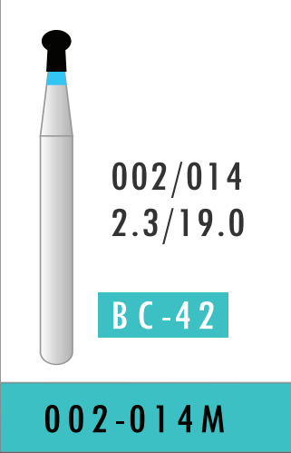 Medium Round End Taper Bur (002-014M)