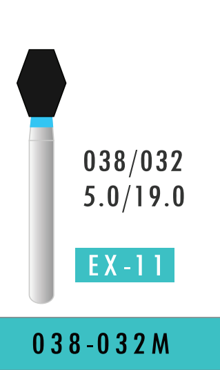 Extra Fine Hexagonal Taper Bur (038-032 M)