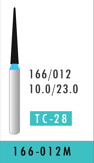 Medium Tapered Fissure Bur (166-012M)