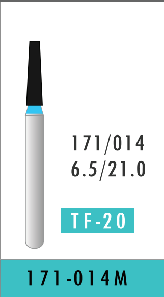 Medium Tapered Flat End Bur (171-014M)