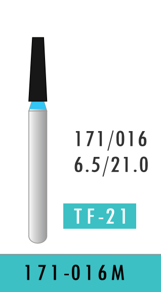Medium Taper Flat End Fissure Bur (171-016M)