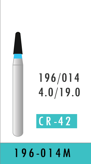 Medium Round End Taper Bur (196-014M)