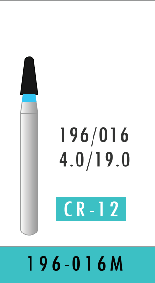 Medium Round End Taper Bur (196-016M)