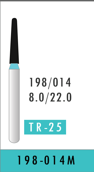 Medium Taper Round End Bur (198-014M)