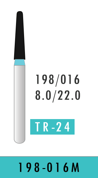 Medium Tapered Round End Bur (198-016M)