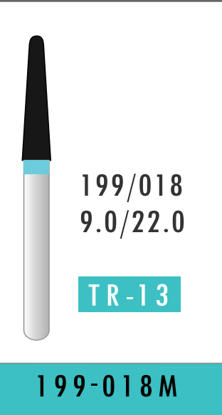 Super Fine Tapered Flat End Bur (199-018M)