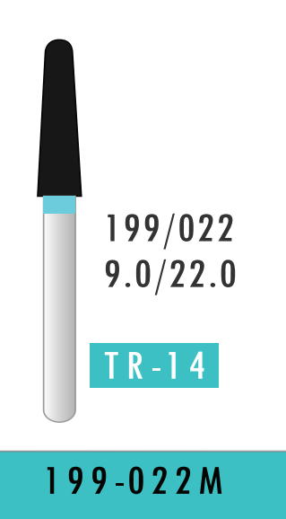 Fine Taper Round End Bur (199-022M)