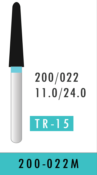 Medium Round End Taper Bur (200-022M)