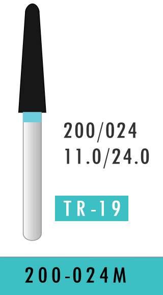 Fine Round End Taper Bur (200-024M)