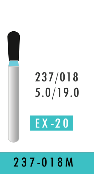 Medium Flat End Cylinder Bur (237-018M)