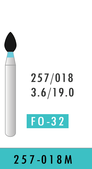 Coarse Flame Ogival Bur (257-018M)