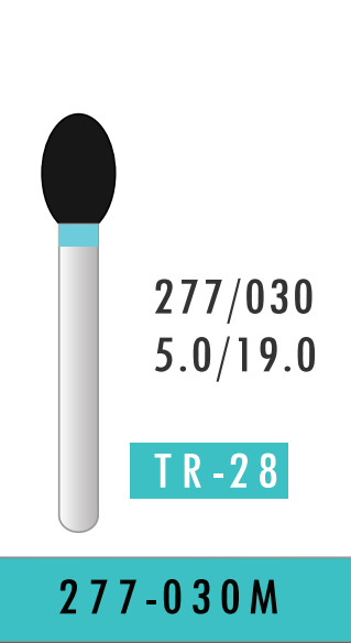Medium Taper Round Bur (277-030 M)