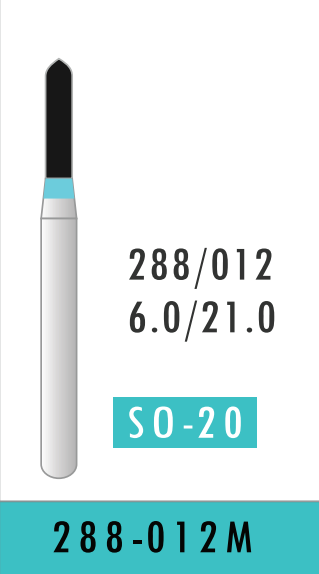 Medium Tapered Flat End Bur (288-012M)