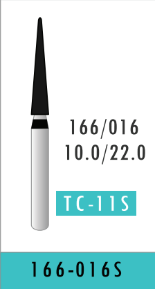 N/A Tapered Fissure Bur (166-016S)