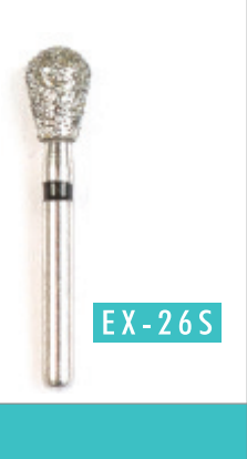 Super Coarse Round End Taper Bur (EX-26S)