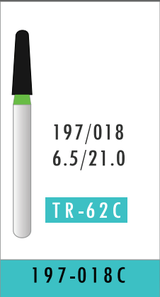 Coarse Taper Round End Bur (197-018C)