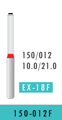 Fine Flat End Fissure Bur (150-012F)