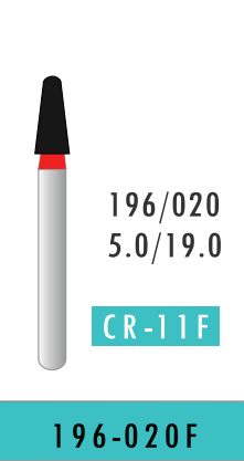 Fine Conical Round End Bur (196-020F)