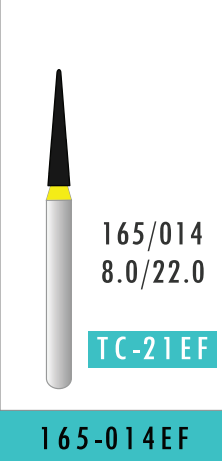 Extra Fine Tapered Fissure Bur (165-014EF)