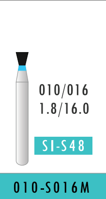 Extra Fine Straight Taper Flat End Bur (010-S016M)