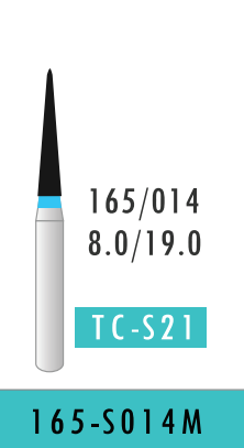 Medium Tapered Fissure Bur (165-S014M)