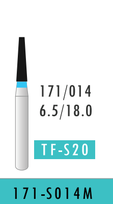 Fine Taper Flat Bur (171-S014M)