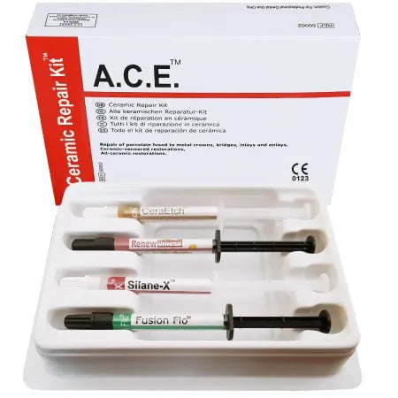 Prevest A.C.E Ceramic Repair Kit – Intraoral Porcelain Repair Kit with Silane for Strong Bonding