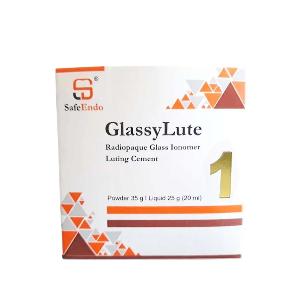 SafeEndo Glassy Lute 1 – High-Strength Light Cure Glass Ionomer Luting Cement (185 MPa)