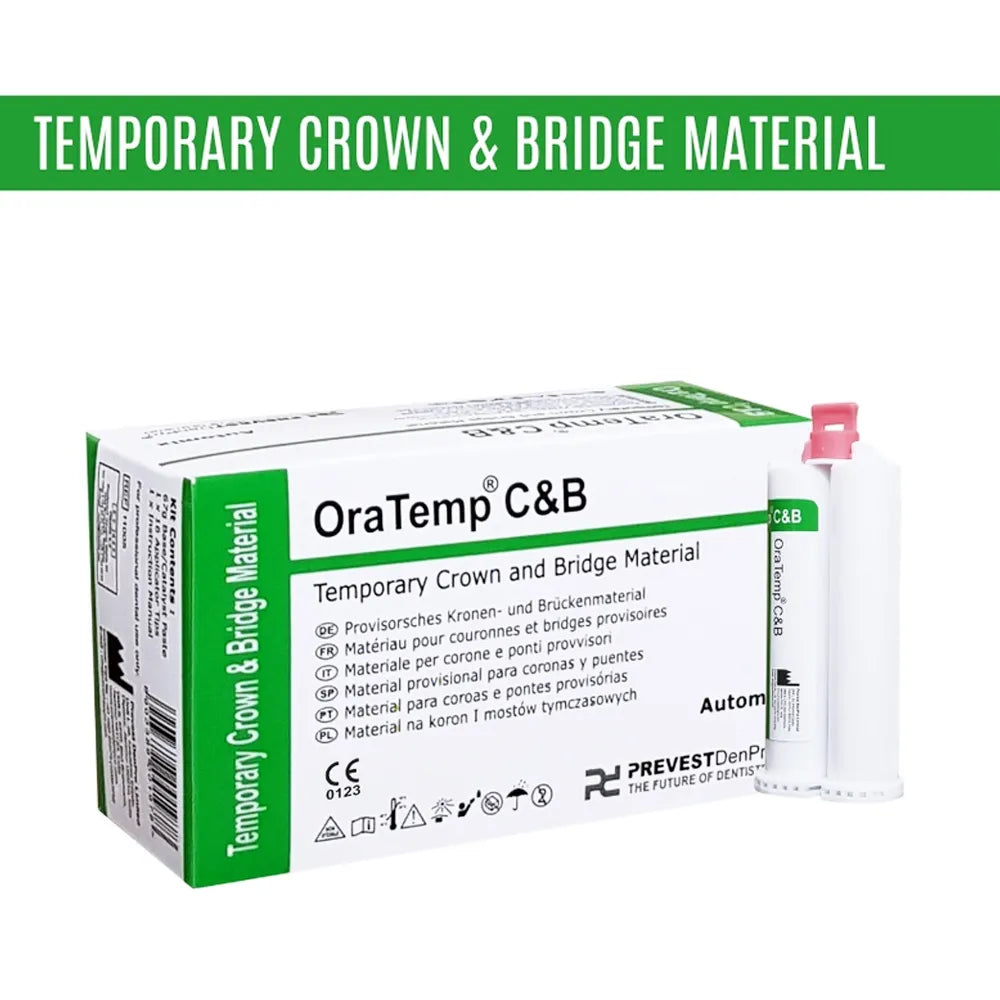 Prevest OraTemp C&B Temporary Crown & Bridge Cement – Strong, Easy-to-Use Dental Cement