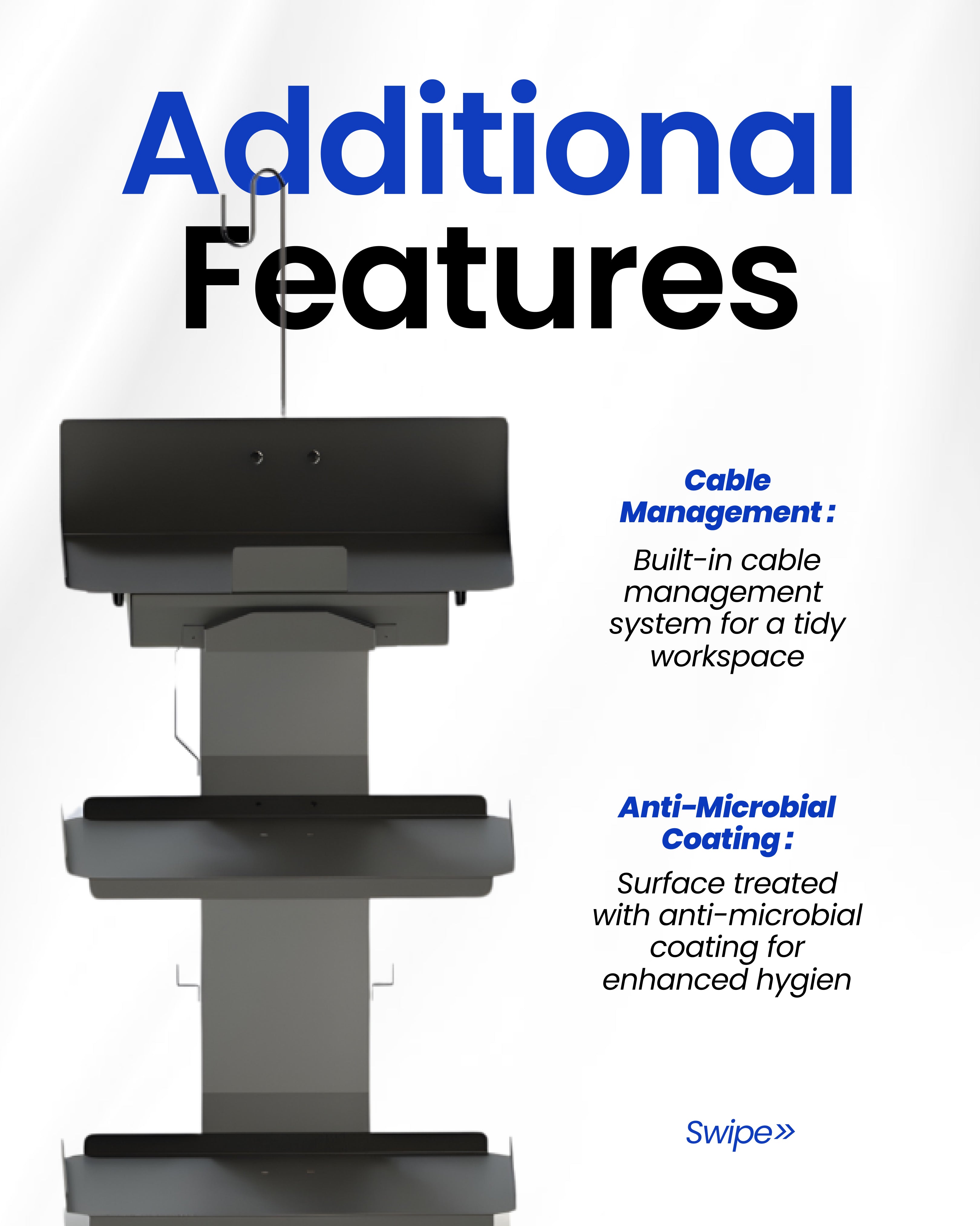 AE Dental Single Pillar Surgical Trolley