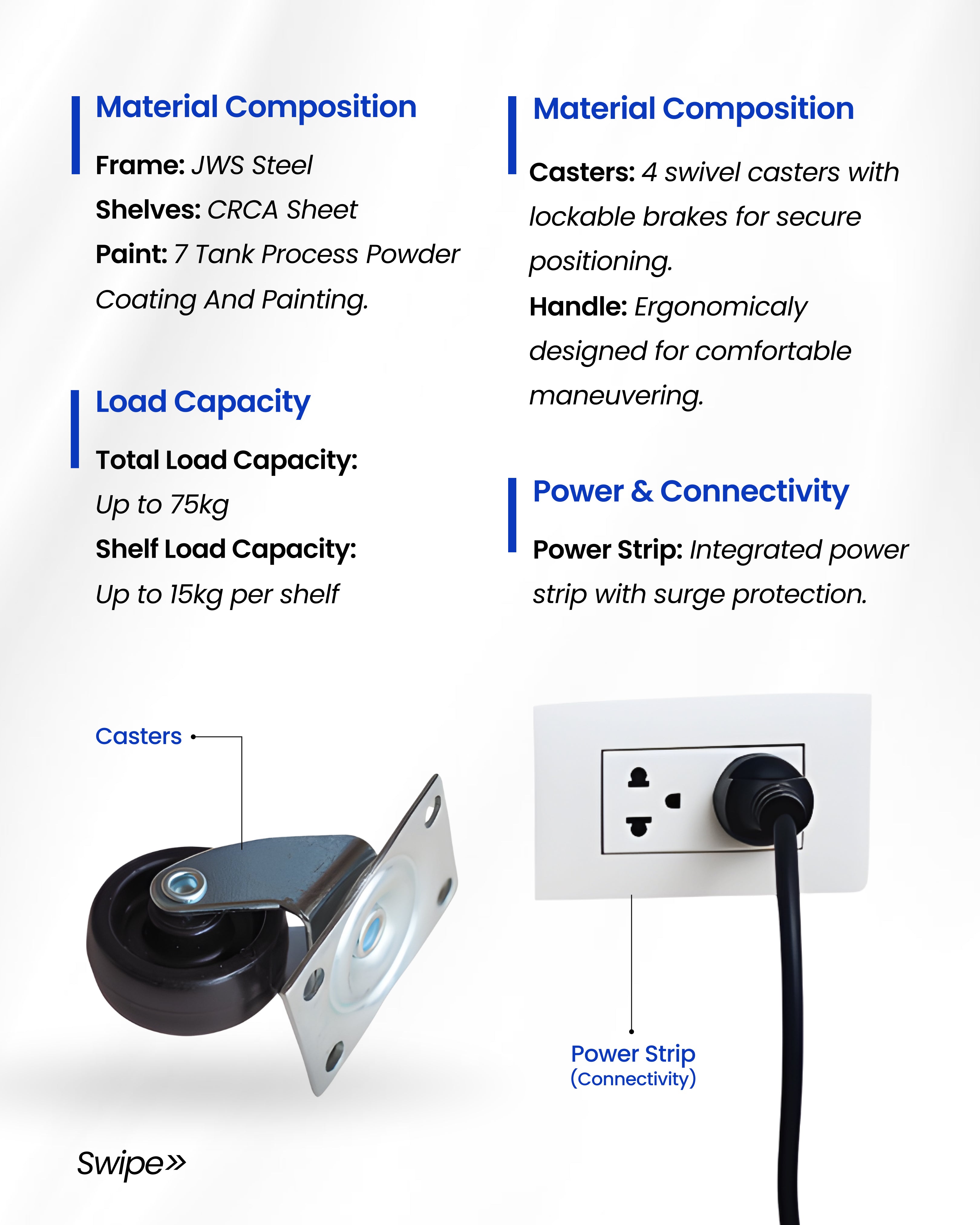 AE Dental Single Pillar Surgical Trolley