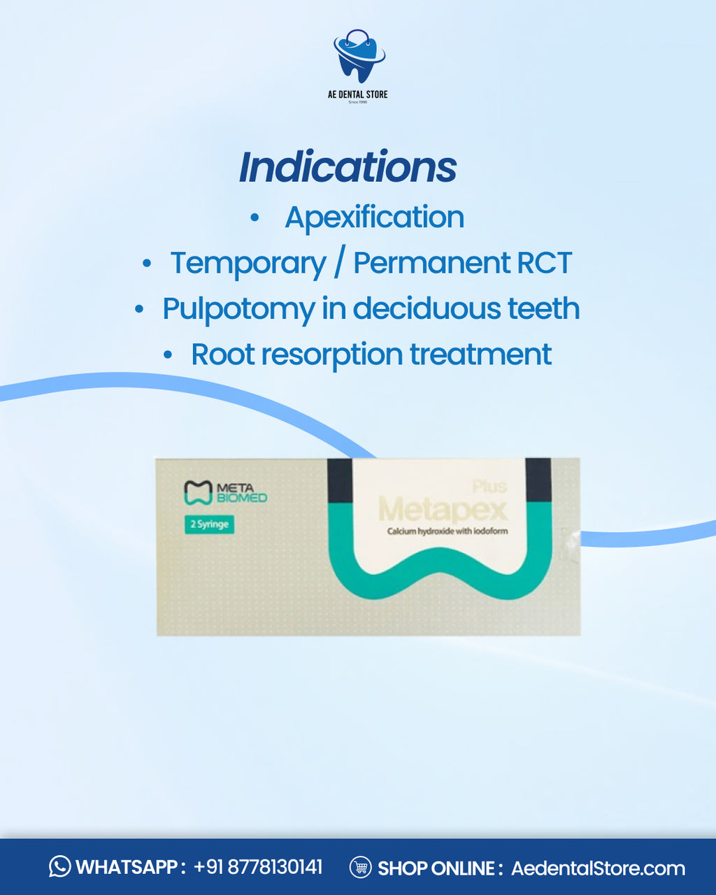 MetaBiomed Metapex Plus Root Canal Filling Material