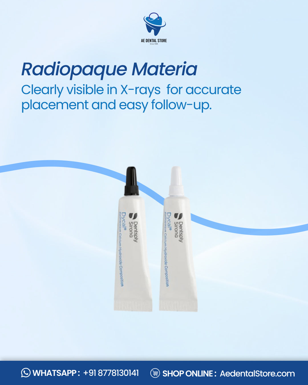 AE Dental Dycal Calcium Hydroxide Liner Paste – Ivory Refill