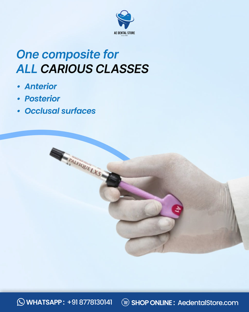 AE Dental Palfique LX5 Light-Cure Composite Syringe Refill – Tokuyama