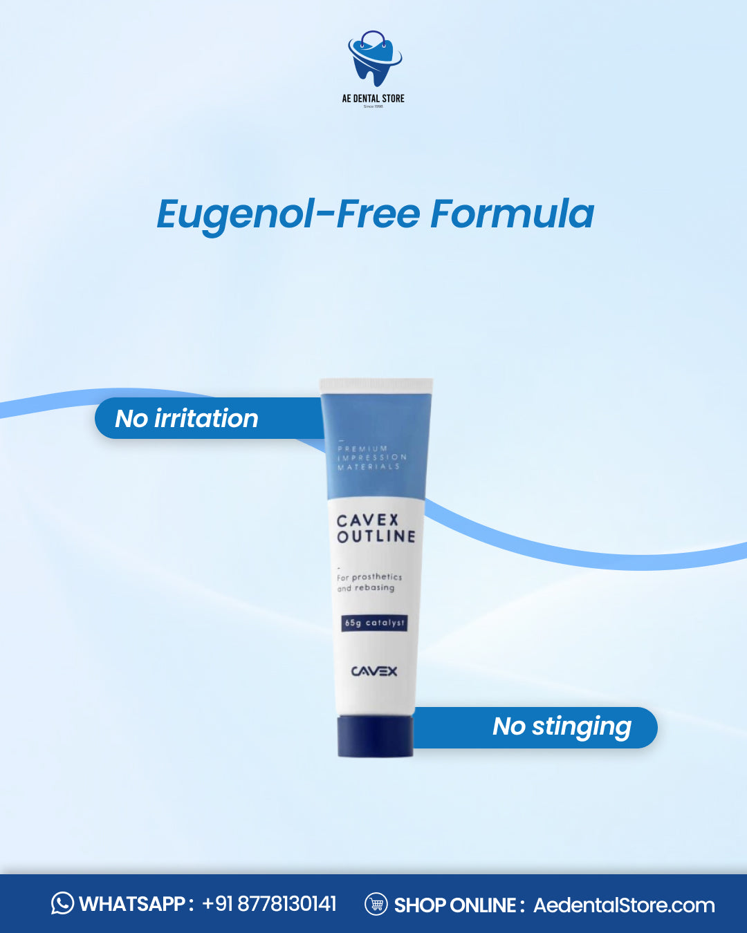 Cavex Outline Denture Impression Paste – Eugenol Free | AE Dental