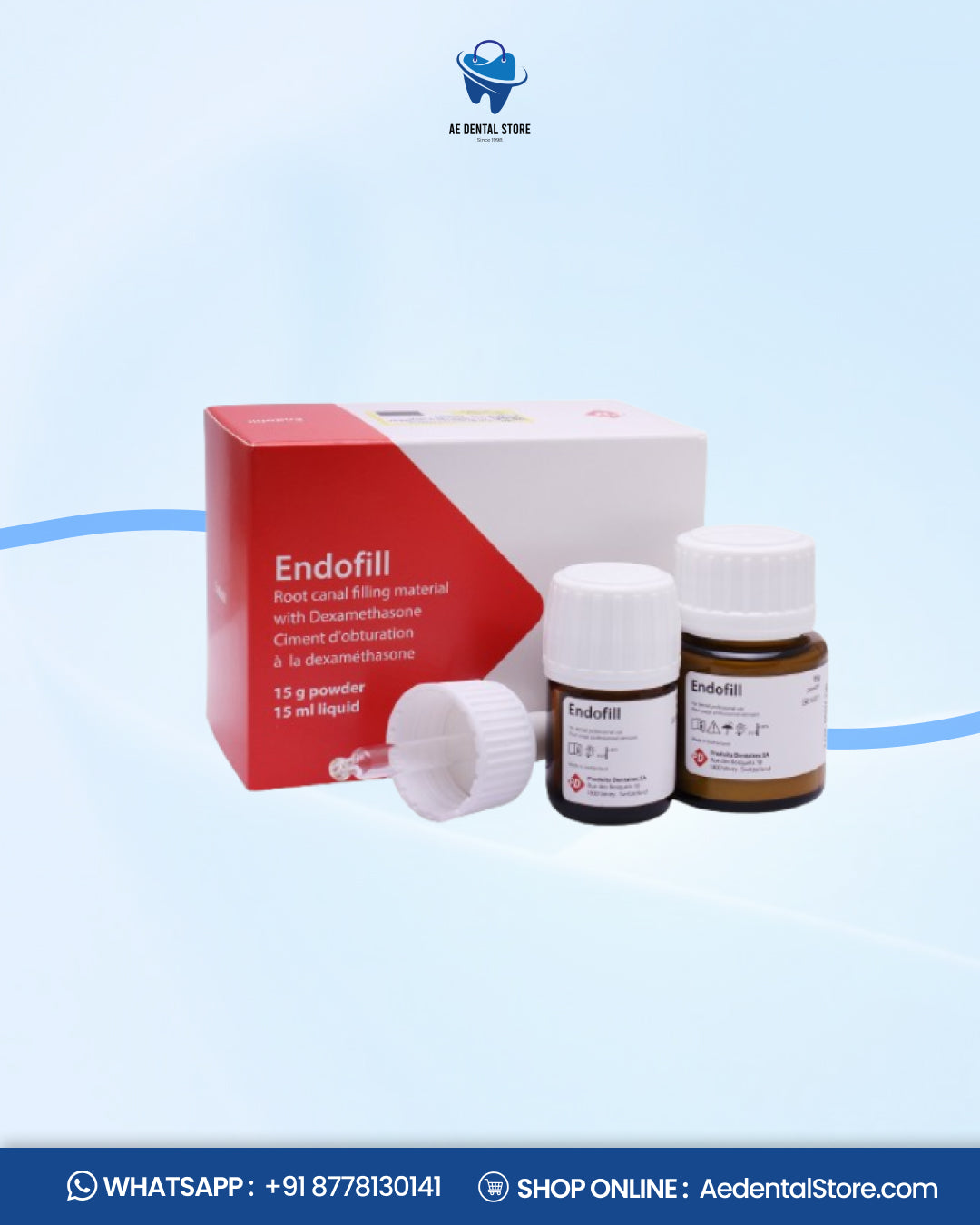 PD Endofill Radiopaque Root Canal Sealer – Powder & Liquid Kit | AE Dental