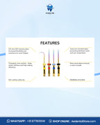 AE Dental Kids-e-Files Rainbow Rotary Endodontic Files – Heat Treated NiTi Files for Pediatric Root Canal