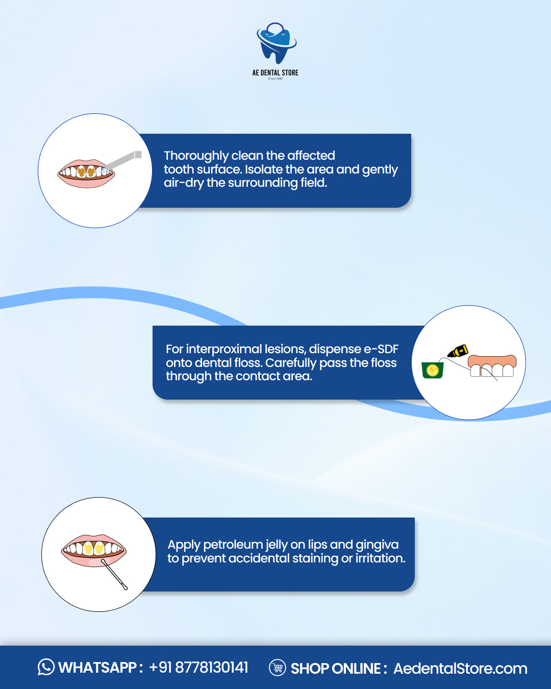 AE Dental e-SDF Caries Arresting Liquid – Silver Diamine Fluoride Treatment